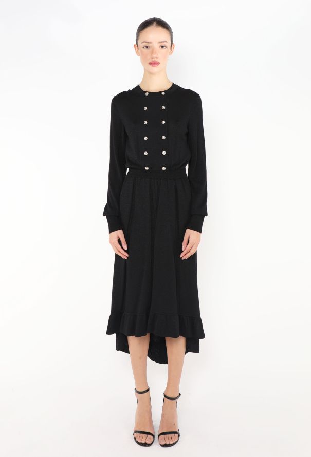 Chanel 2020 ‘CC’ Button-Up Knit Dress - 1