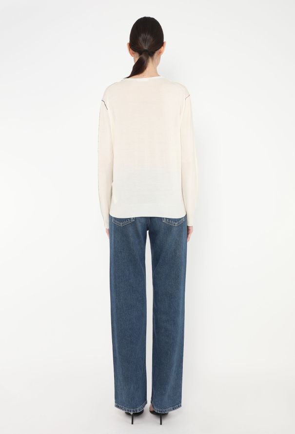 Céline Deconstructed Seam Triomphe Sweater - 5