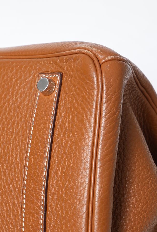 Hermès Gold Taurillon Clémence Birkin 35 - 9 Hermès Gold Taurillon Clémence Birkin 35 - 9