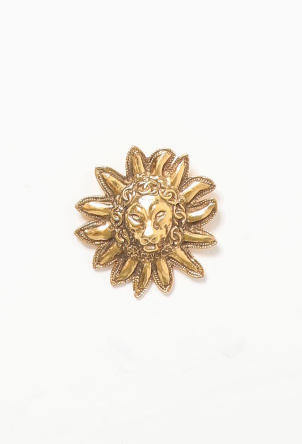 Rare Early '80s Lion Sun Brooch, Authentic & Vintage