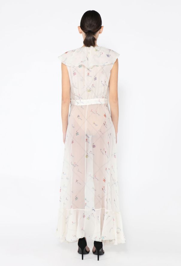 Chanel F/W 2019 Ski Motif Silk Dress - 5