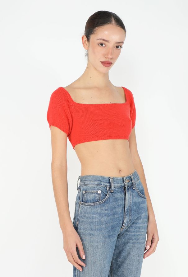 Prada Cashmere Knit Cropped Top - 1