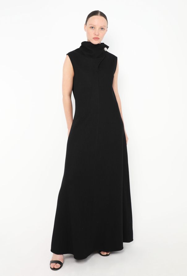 Jil Sander 2023 Draped High-Neck Gown - 1