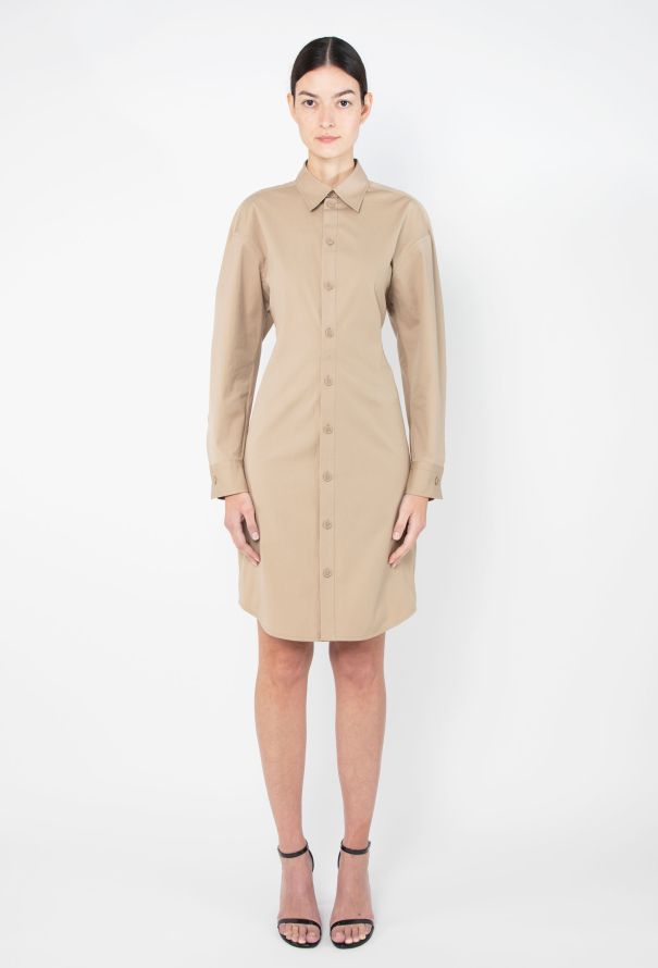 Bottega Veneta 2020 Poplin Utility Dress - 1