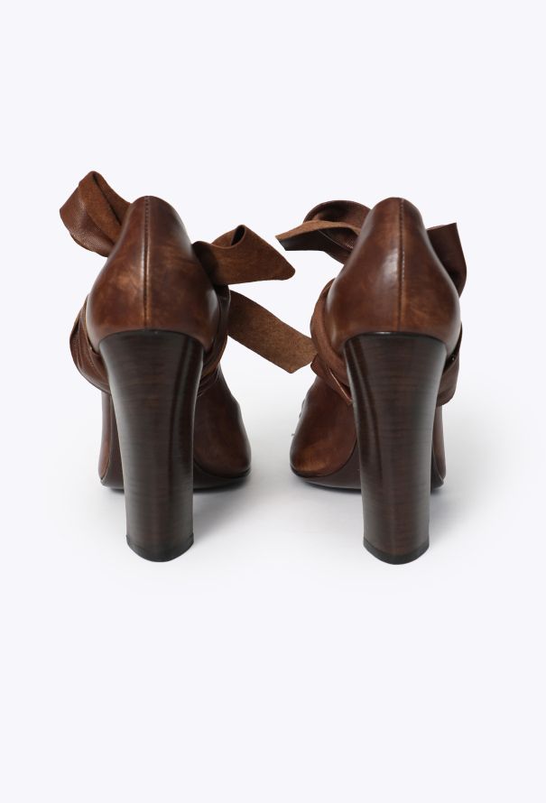 Saint Laurent Tom Ford 2001 Leather Wrap Pump - 5