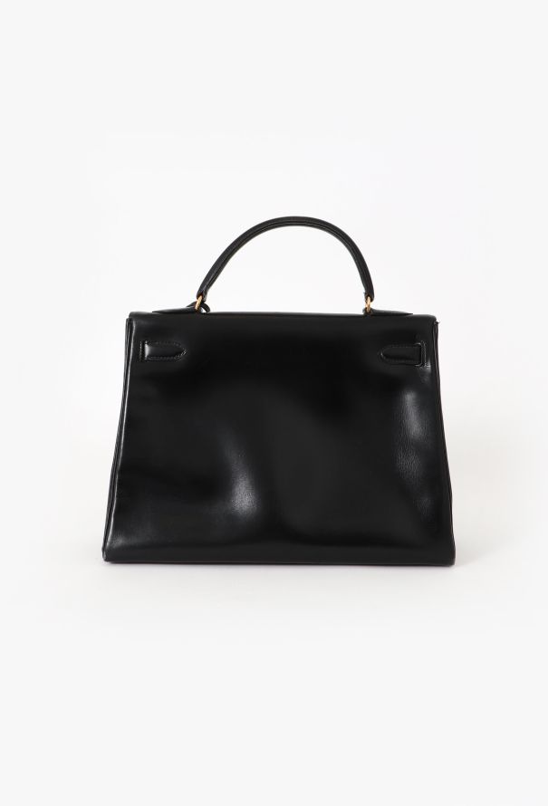 Hermès '70s Black Box Kelly 32 Retourné - 5 Hermès '70s Black Box Kelly 32 Retourné - 5