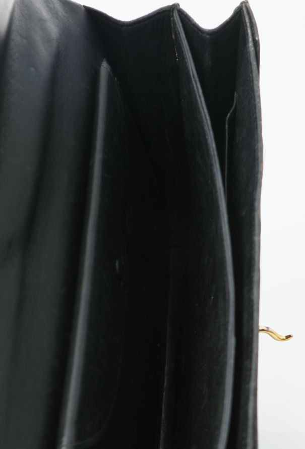 Hermès Vintage Black Porosus Palonnier Bag - 12