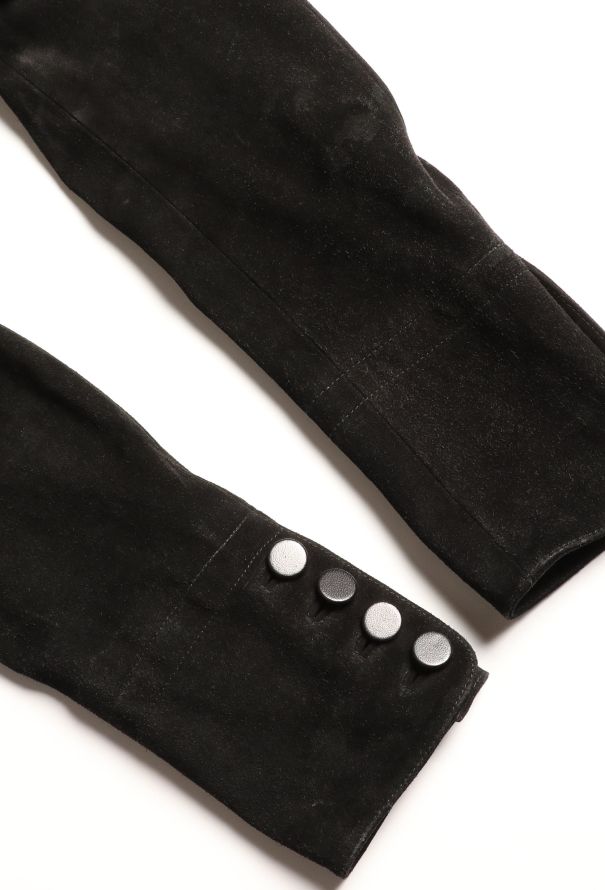 Alaïa Classic Flared Suede Coat - 7