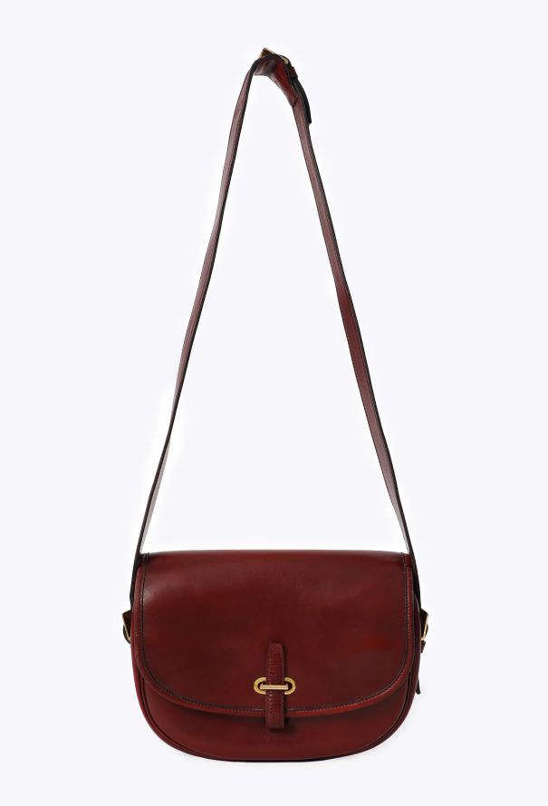 Hermès Burgundy Box Balle de Golf Bag, 1970s - 1