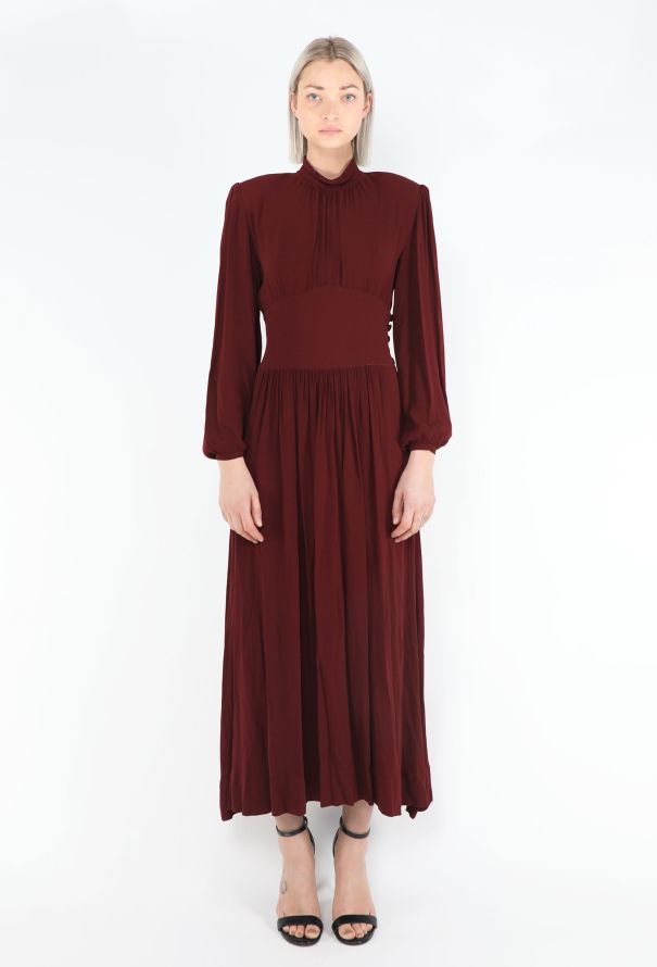 '30s Gathered Midi Dress - 1