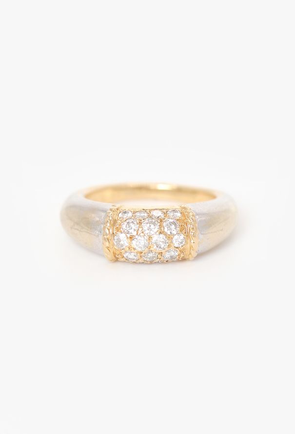 Van Cleef & Arpels 18k Yellow, White Gold & Diamond Philippine Ring - 1