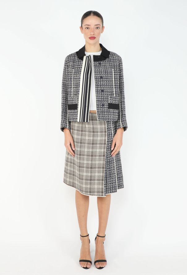 Prada S/S 2016 Patchwork Tweed Ensemble - 1