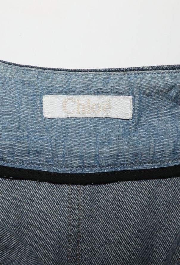 Chloé S/S 2015 Denim Maxi Skirt - 7