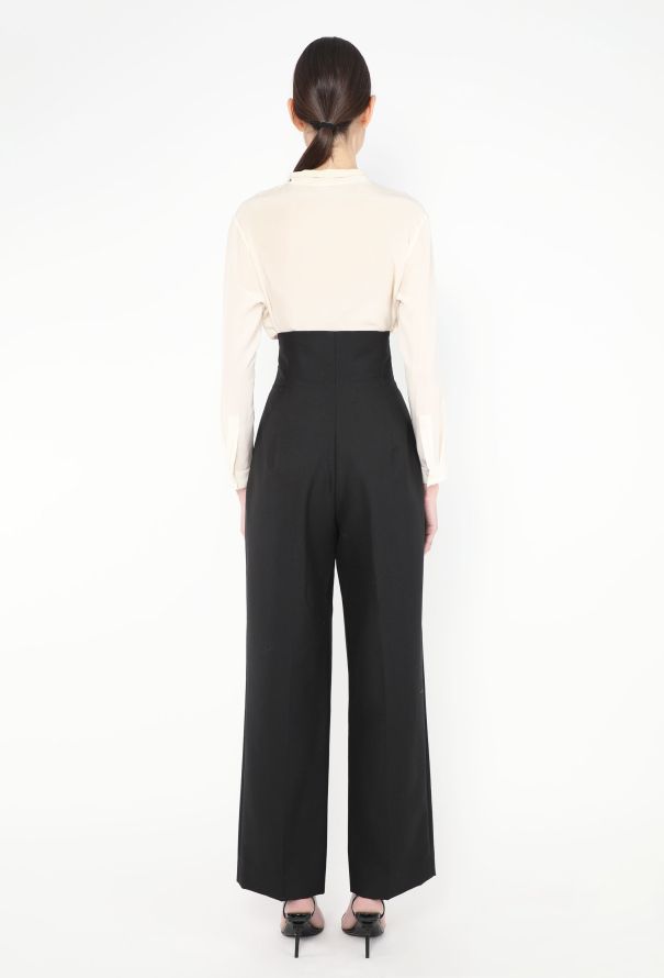 Alaïa High-Waisted Corset Trousers - 4