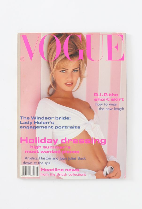 VOGUE UK 1992 Christy, Claudia and Karen Cover Trio - 3