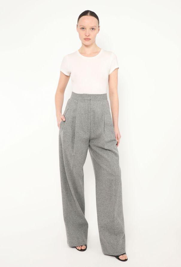 Céline Felted Pleated Trousers - 1