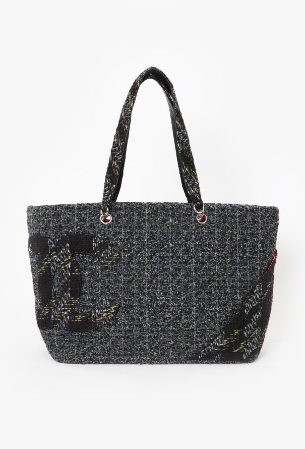 Chanel Tweed Cambon Line Tote Bag - 1