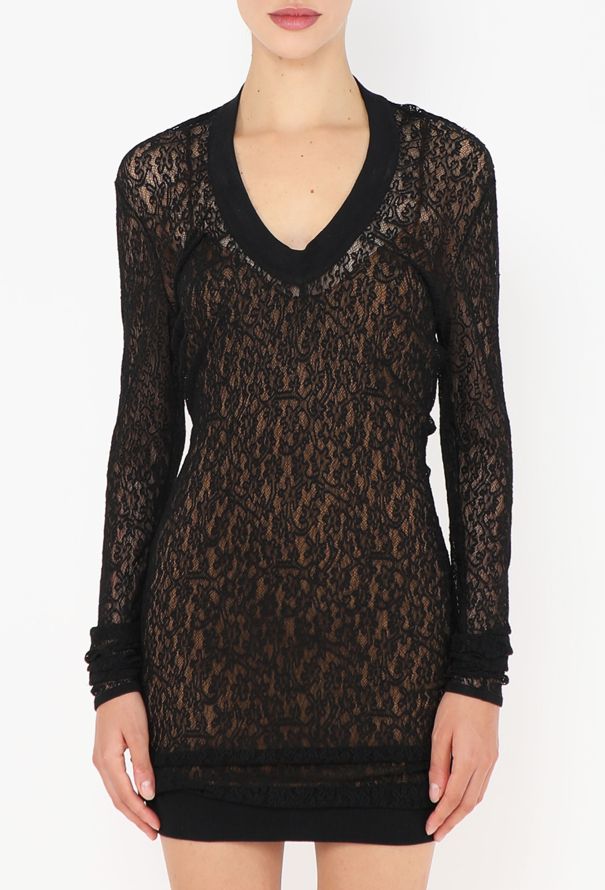 Alaïa ICONIC F/W 1990 Lace Bodycon Dress - 3