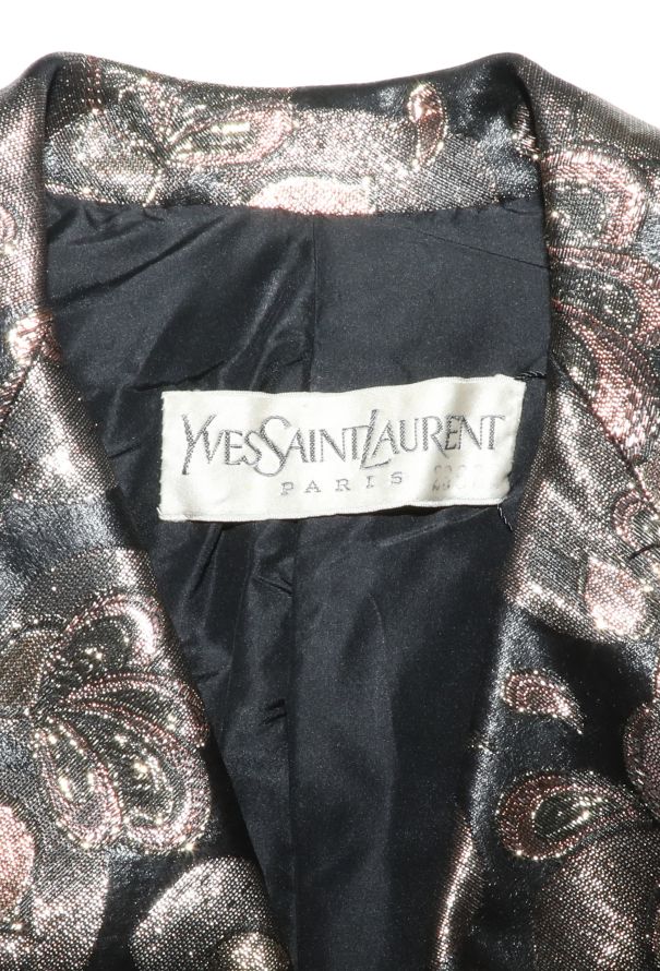 Saint Laurent STUNNING Haute Couture 1969 Brocade Trench - 9