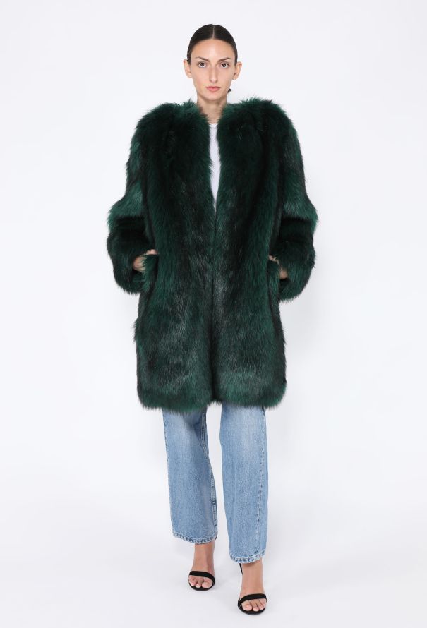 Dries Van Noten F/W 2016 Faux Fur Cocoon Coat - 1