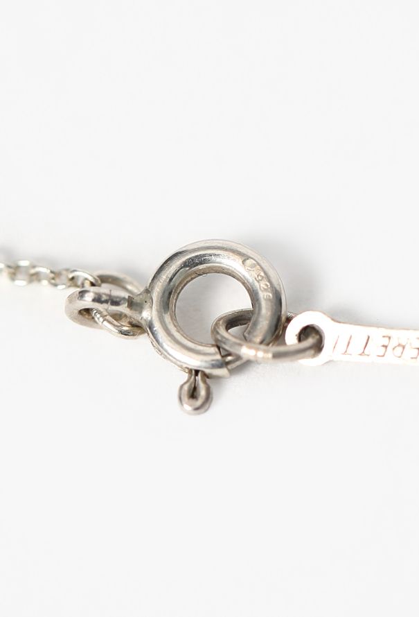 Tiffany & Co Short Sterling Silver Bean Pendant - 8
