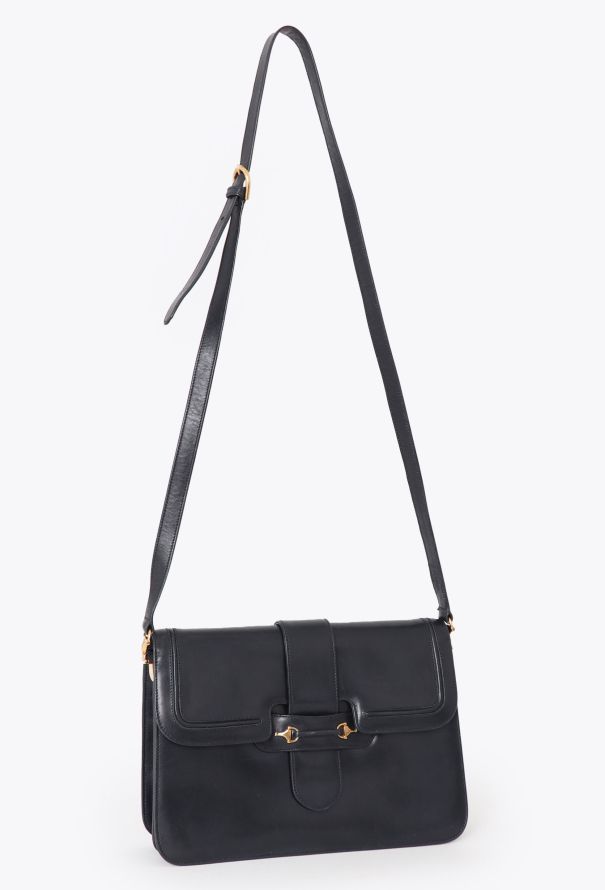 Gucci '70s Navy Horsebit Shoulder Bag - 2 Gucci '70s Navy Horsebit Shoulder Bag - 2