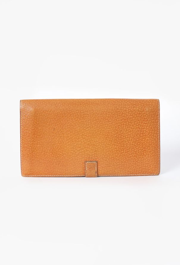 Hermès Rare '90s Gold Peccary Cadenas Wallet - 9