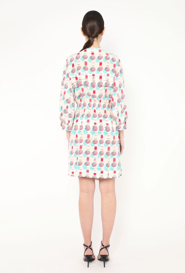 Chanel S/S 2019 Graphic Silk Dress - 5 Chanel S/S 2019 Graphic Silk Dress - 5