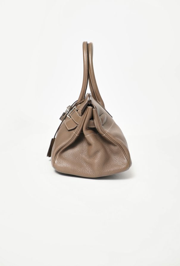 Hermès RARE JPG Étoupe Clémence Shoulder Birkin 42 - 5