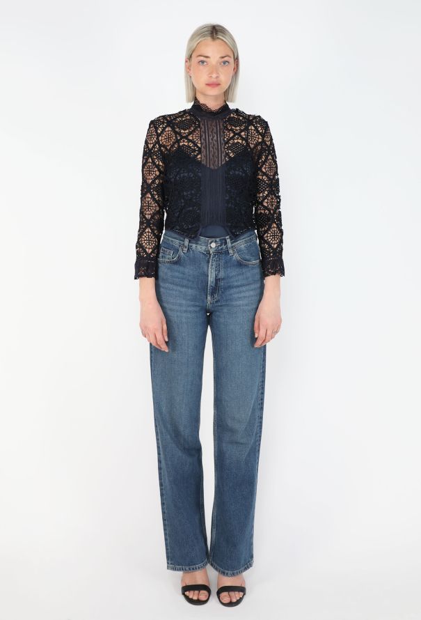 Chloé Broderie Lace Top, F/W 1999 - 4