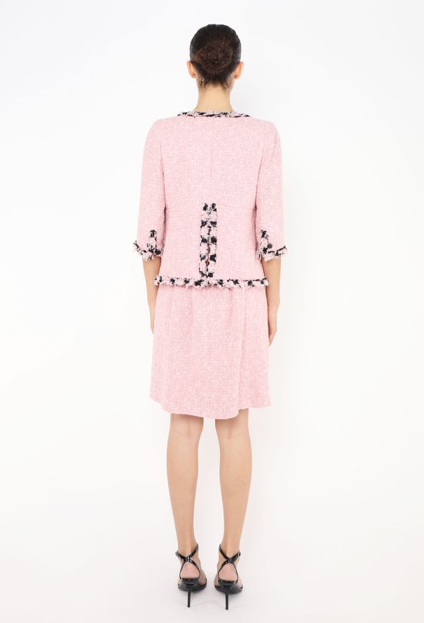 Chanel S/S 2007 Tweed Frayed Trim Jacket - 8