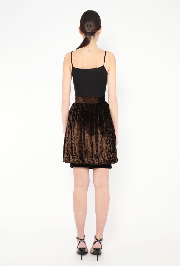 Saint Laurent F/W 1986 Embossed Velvet Ensemble - 9