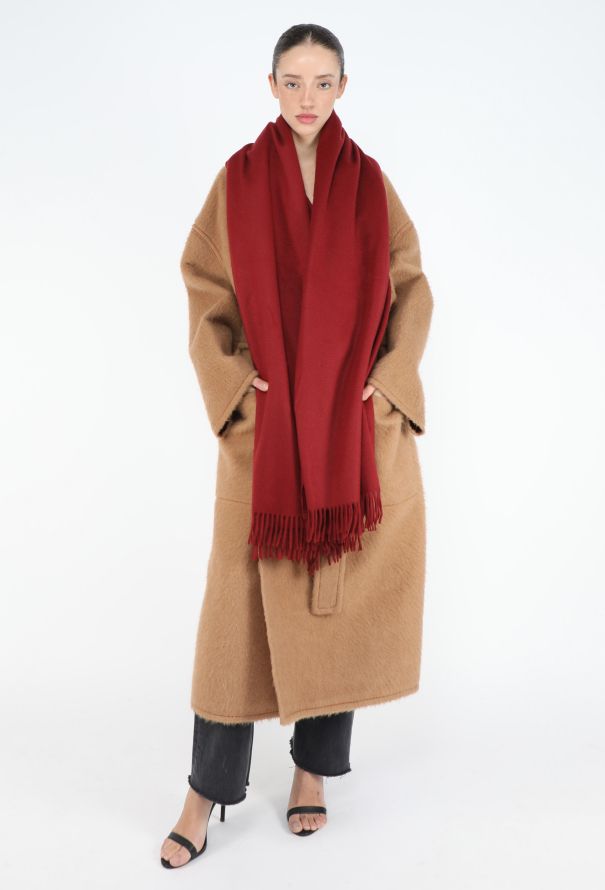 Hermès Felted Cashmere Fringe Shawl - 2