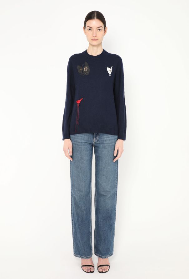 Céline 2015 Embroidered Wool Pullover - 2