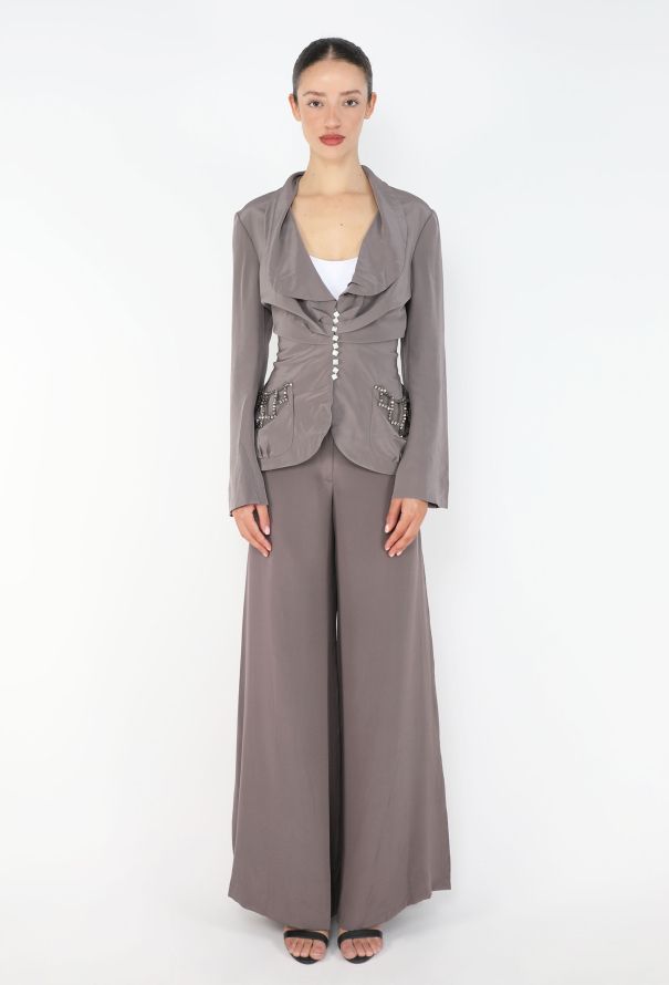 Chloé 1998 Cinched Silk 3-piece Ensemble - 1