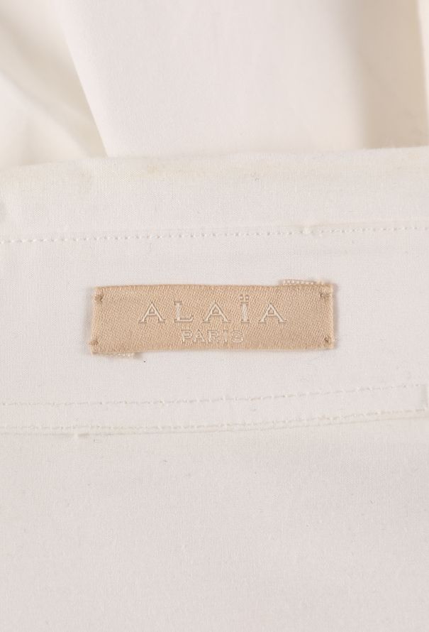 Alaïa Cotton Poplin Shirt Dress - 7