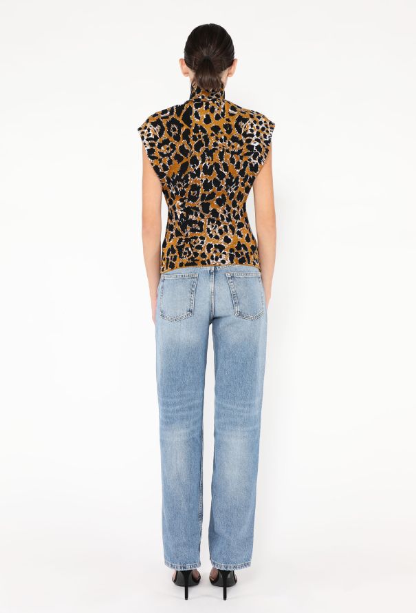 Alaïa F/W 2024 Leopard Turtleneck Top - 4