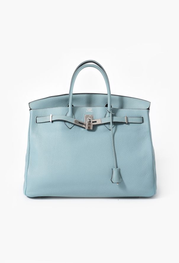 Hermès Bleu Ciel Clemence Birkin 40 - 2