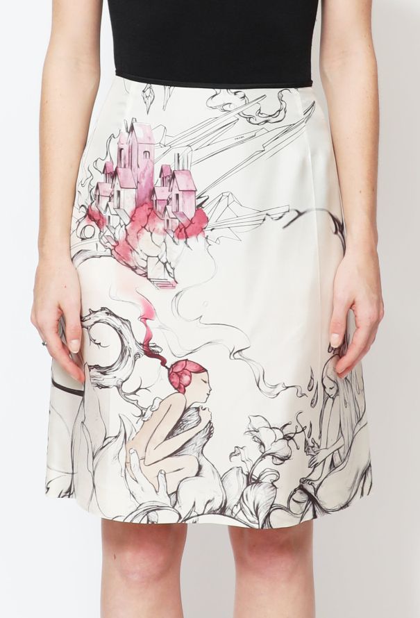 Satin skirt iconic online