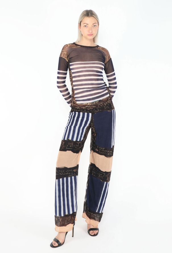 Jean Paul Gaultier 2001 Marinière Mesh Ensemble - 5