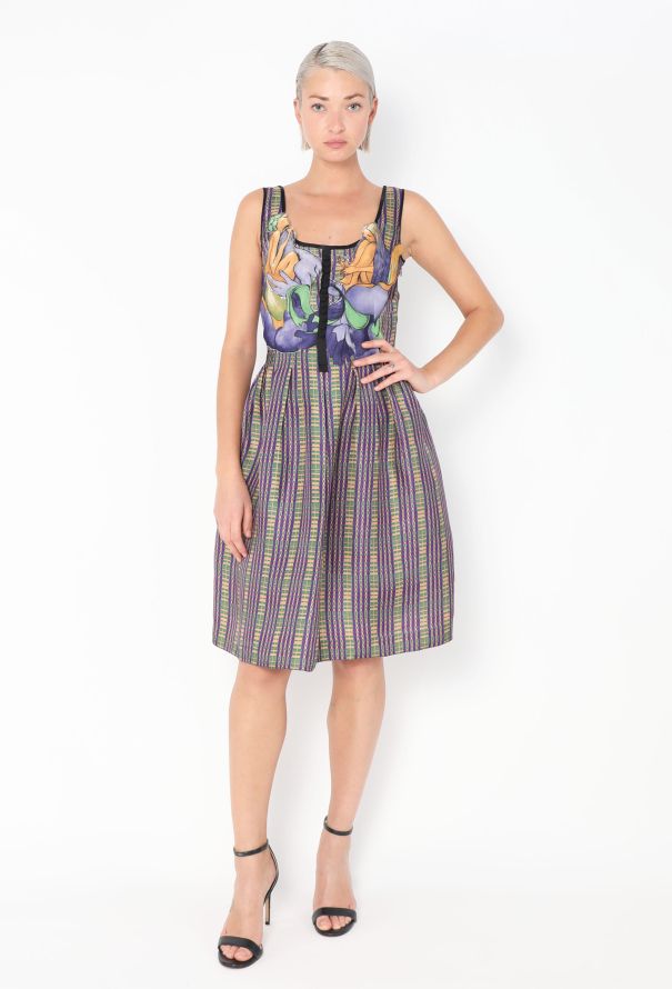 PHOTOCOPIEU×Edition SHT SLV DRESS JS Collections Lily Floral Embroidered Mesh Illusion V-Neck