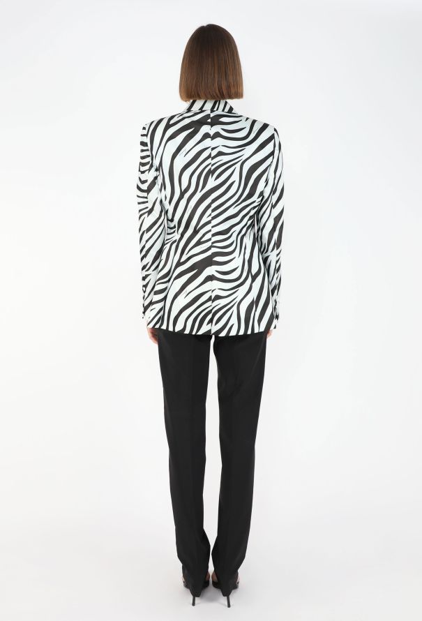 Gucci S/S 1996 Zebra Print Suit - 12