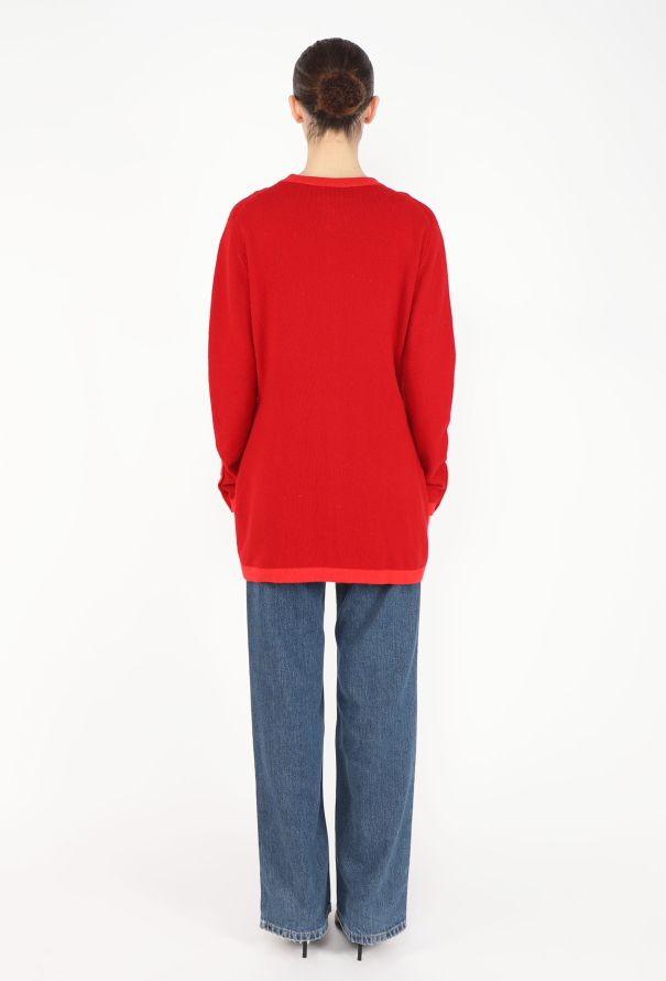 Chanel RARE F/W 1994 Cashmere Emblem Cardigan - 6