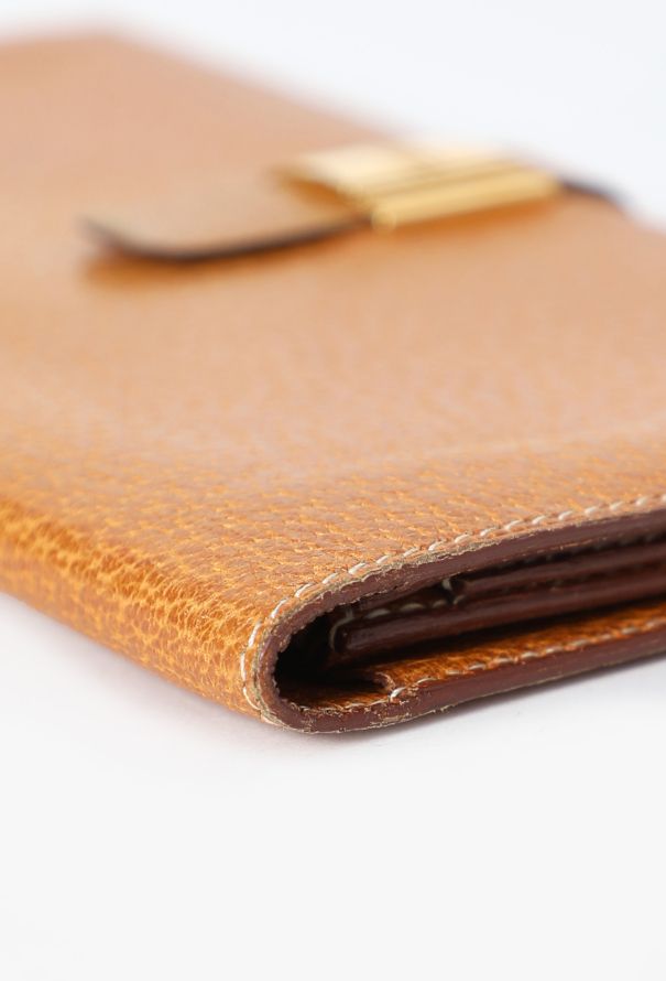 Hermès Rare '90s Gold Peccary Cadenas Wallet - 10