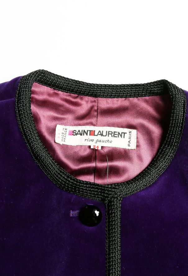 Saint Laurent COLLECTOR F/W 1979 Velvet Jacket - 7