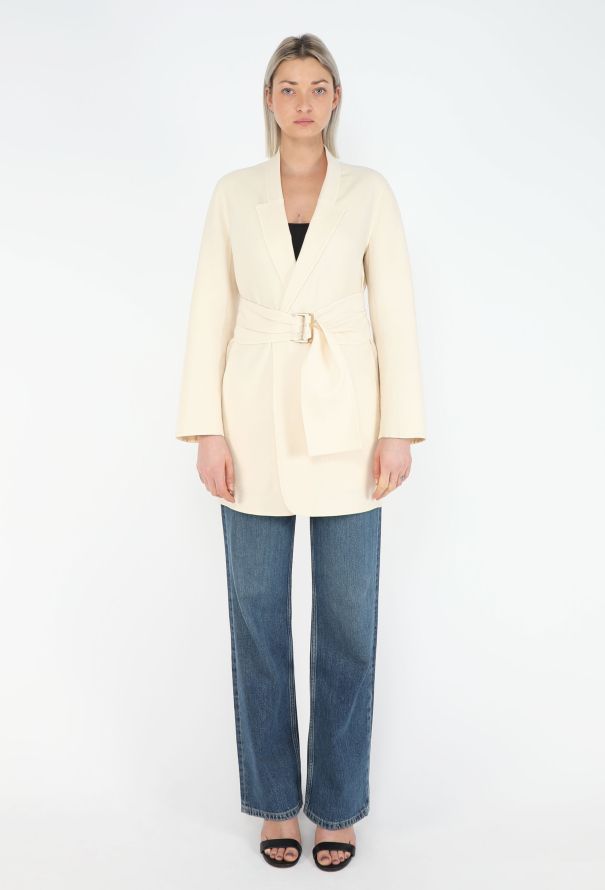 Hermès Double-Face Cashmere Belted Jacket - 1