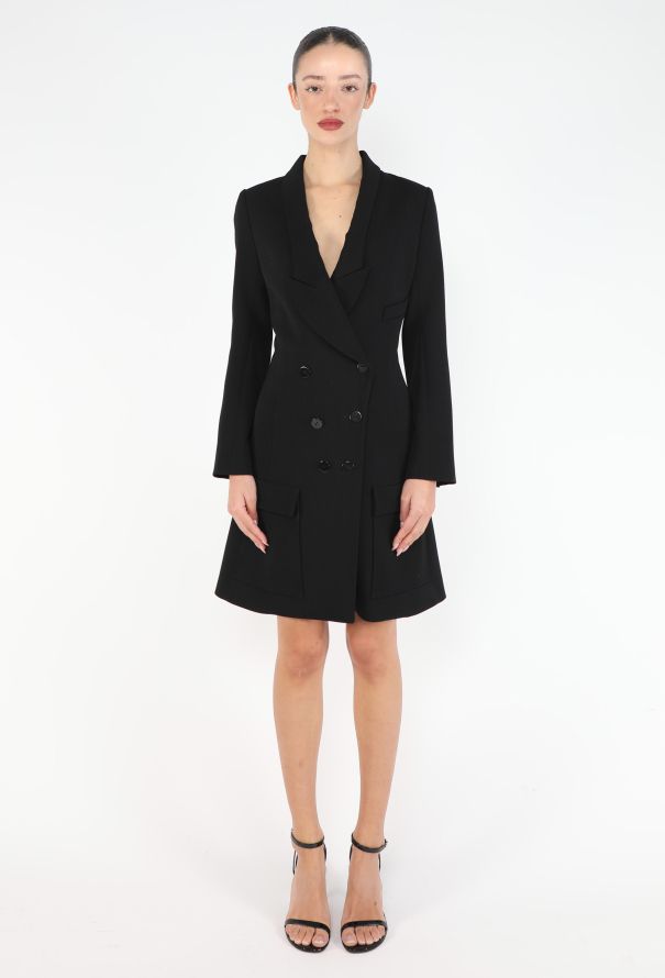 Balenciaga F/W 2004 Sculpted Tuxedo Dress - 4