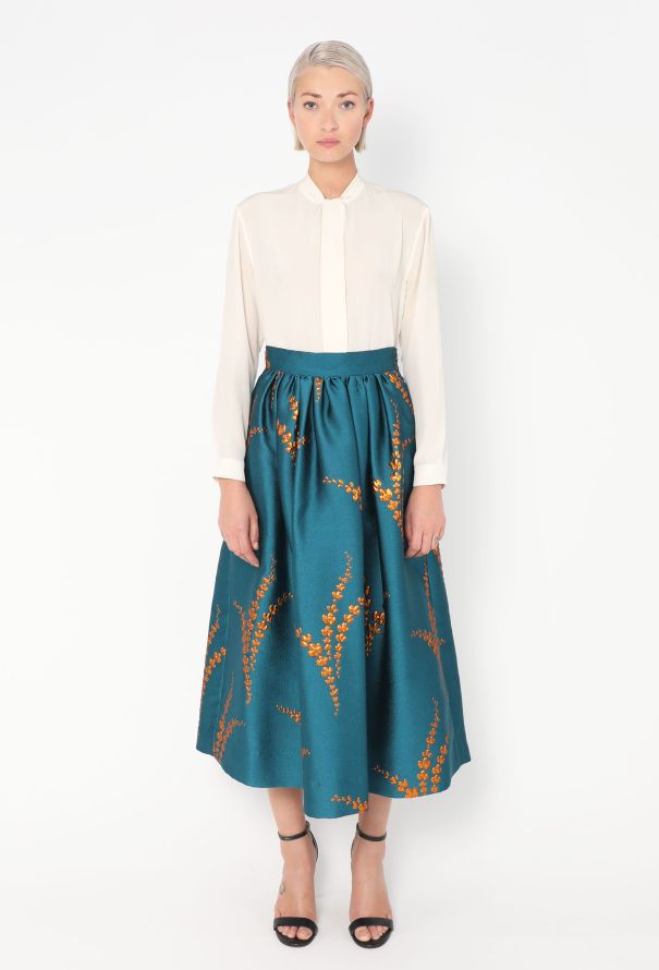 S/S 2016 Metallic Jacquard Skirt | Authentic & Vintage | ReSee