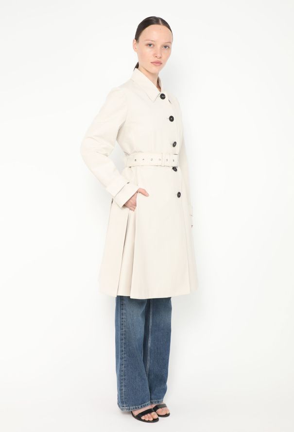 Prada Flared Belted Mackintosh Trench - 3 Prada Flared Belted Mackintosh Trench - 3