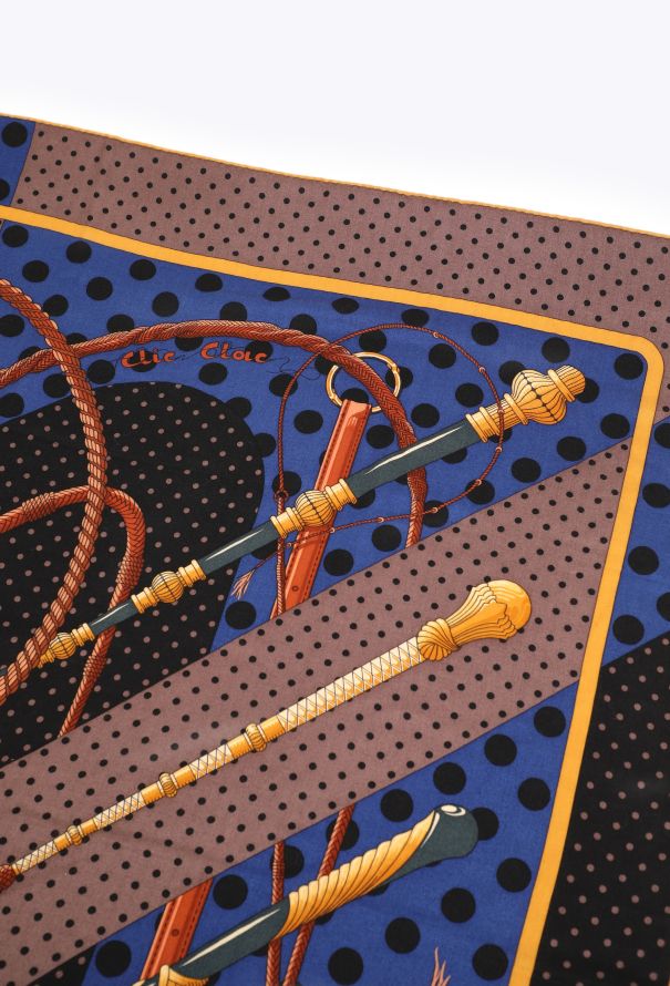 Hermès 'Clic Clac à Pois' Cashmere Grand Carré 140cm - 3